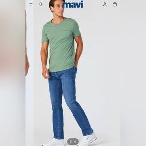 Mavi Men's Organic Vintage All Blue Jeans Zach Straight Leg W 33 L 36 New!